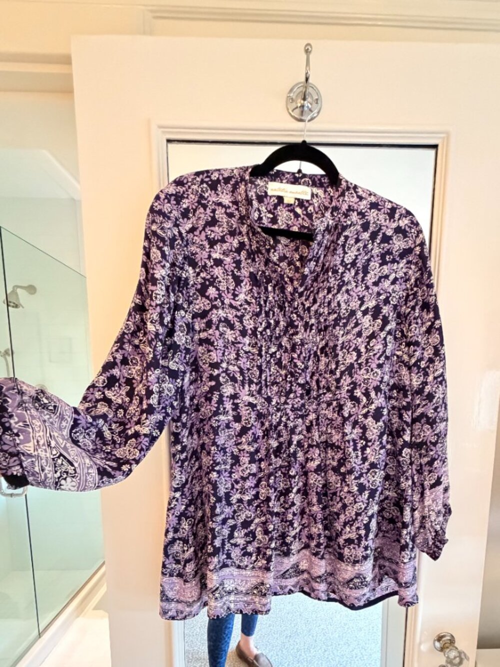 NATALIE MARTIN SILK TUNIC/BLOUSE SIZE M